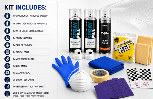 Touch Up Paint Kit DIY - Suzuki Arctic White ZHJ 3 Stage Pearl