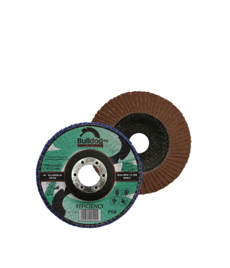 Bulldog Efficiency Aluminium Oxide Flap Disc Angled