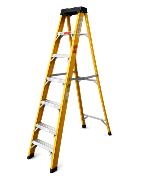 MTS Fibreglass 6 Step A-Frame Ladder 1.8m 150kg