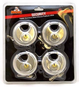 Mackie Padlock Discuss Keyed Alike 70mm