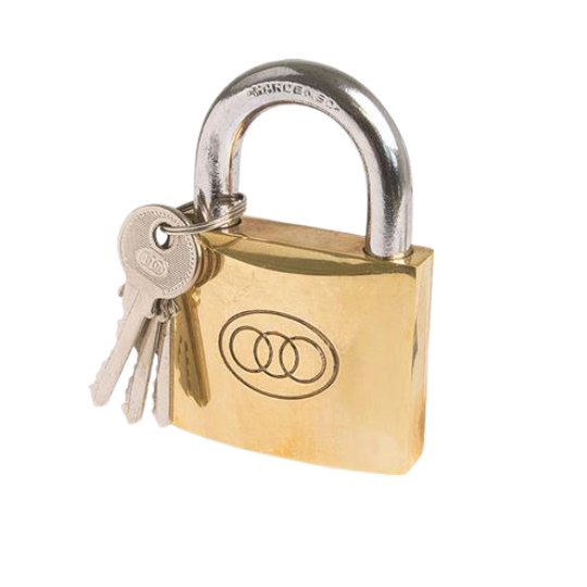 Padlock Brass Tricircle