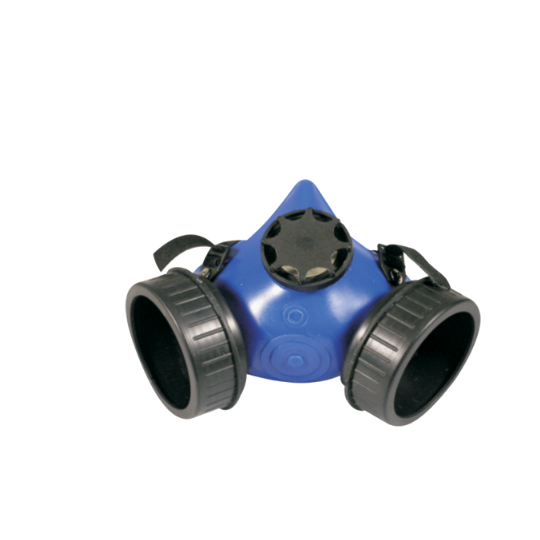 Mts Blue Nitrile Double Mask Respirator Without Filters 744D