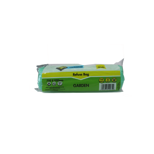 MTS Refuse Bag Garden Green 950x750mm 20pk
