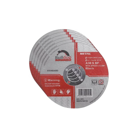 Bulldog Cutting Disc Mild Steel 115x2.5x22mm