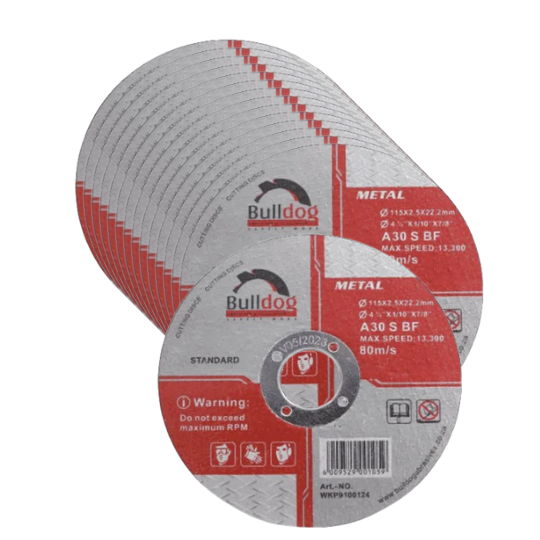 Bulldog Mild Steel Cutting Disc 230x3x22mm