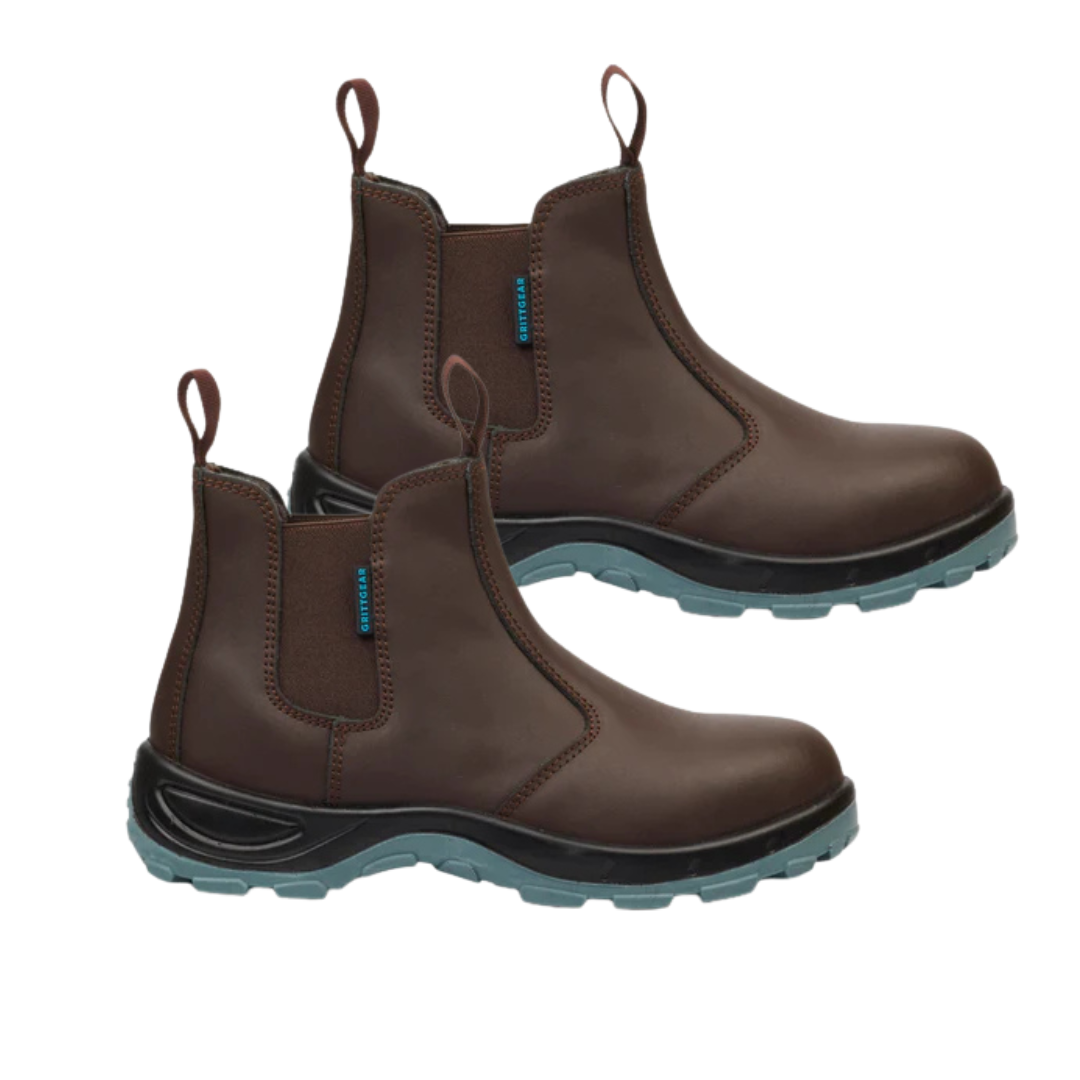 Gritgear Chelsea Mangano Safety Boots Brown
