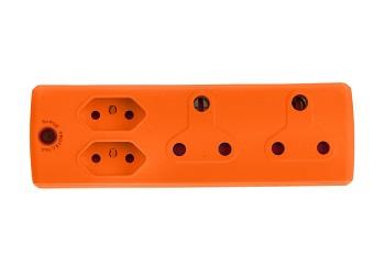 Electricmate Adaptor 2X16A+2X5A Green