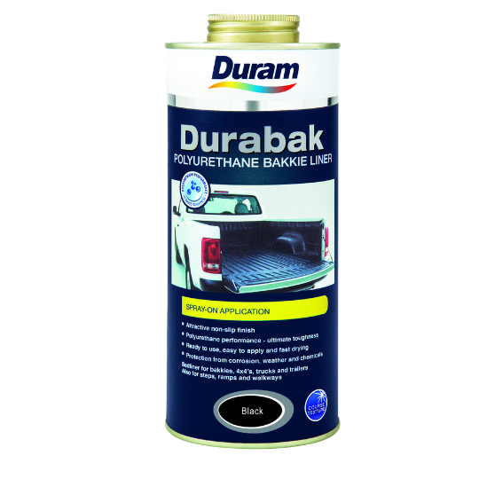 Duram Durabak Polyurethane Bakkie Liner Sprayon 1L
