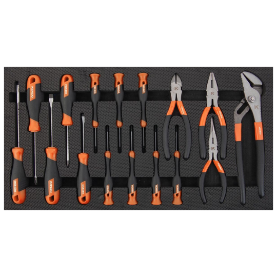 Kendo Tool Trolley 5 Drawer 145 Pieces KEN90343