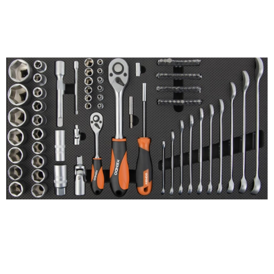 Kendo Tool Trolley 5 Drawer 145 Pieces KEN90343