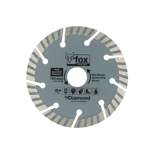 Fox Diamond Disc Curved Masonry Professional 115mm