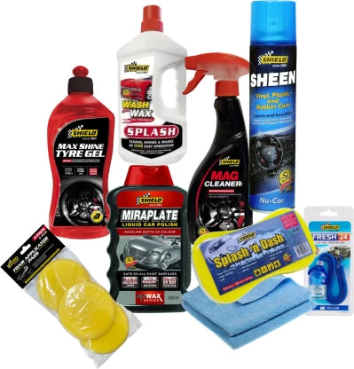 Shield Car Care Kit 12pk With Max Tyre Gel