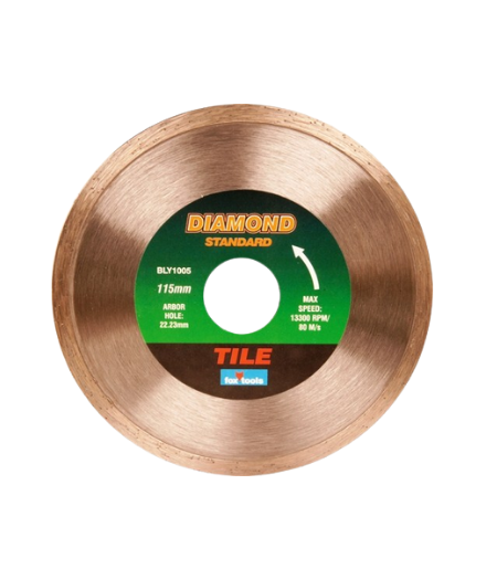 Fox Continuous Rim Diamond Disc Tile Standard 115mm BLY1005