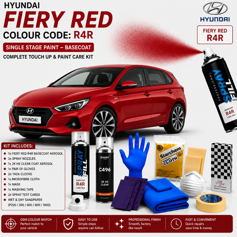 Touch Up Paint Kit DIY – Kia Intense Red A6R