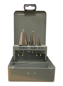 Fox HSS Drillbit Set Conical P/3
