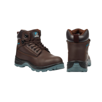 Grittgear Quartz S1P Leather Safety Boot Chocolate Brown