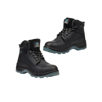 Grittgear Quartz S1P Leather Safety Boot Black