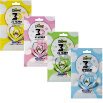 Shield Heart  3D Heart Car Air Freshener