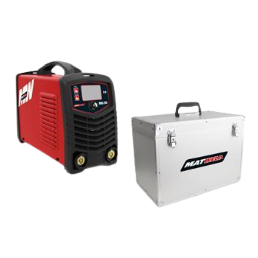 Matweld Welder Inverter 200A Red with Aluminium Case MAT9005P