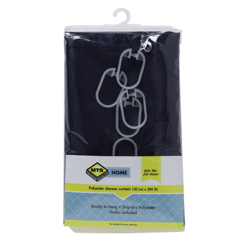 Mts Home Shower Curtain Drip Dry 1300x2000mm