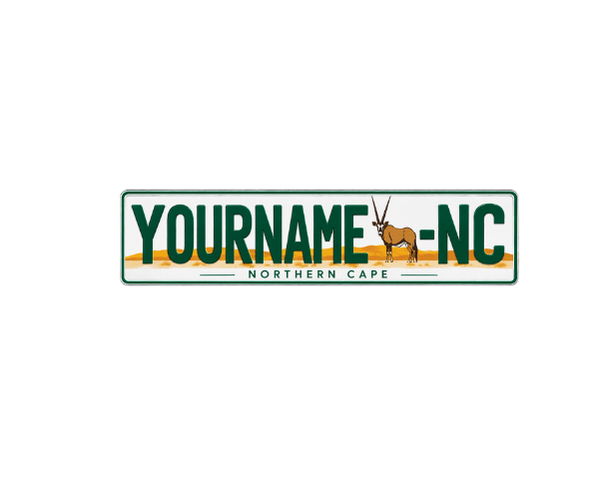 Personalised Northen Cape Number Plate