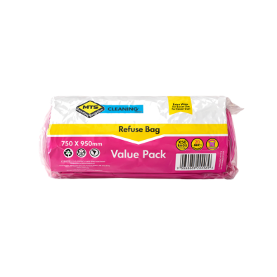 Mts Refuse Bag Standard Pink 50pk