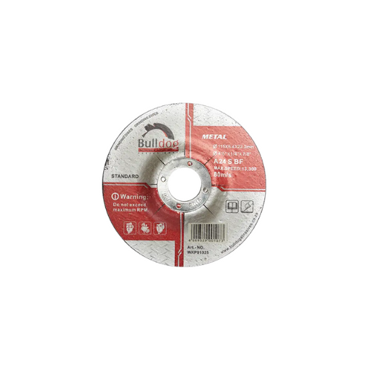 Bulldog Mild Steel / D.I.Y. Grinding Disc 115x6.4x22mm