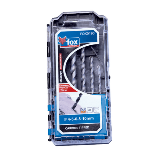 Fox Drill Bit Set  HSS Fully Grounded Pro 3-8mm P/5