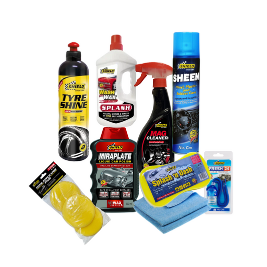 Shield Car Care Kit 12pk With Tyre Shine