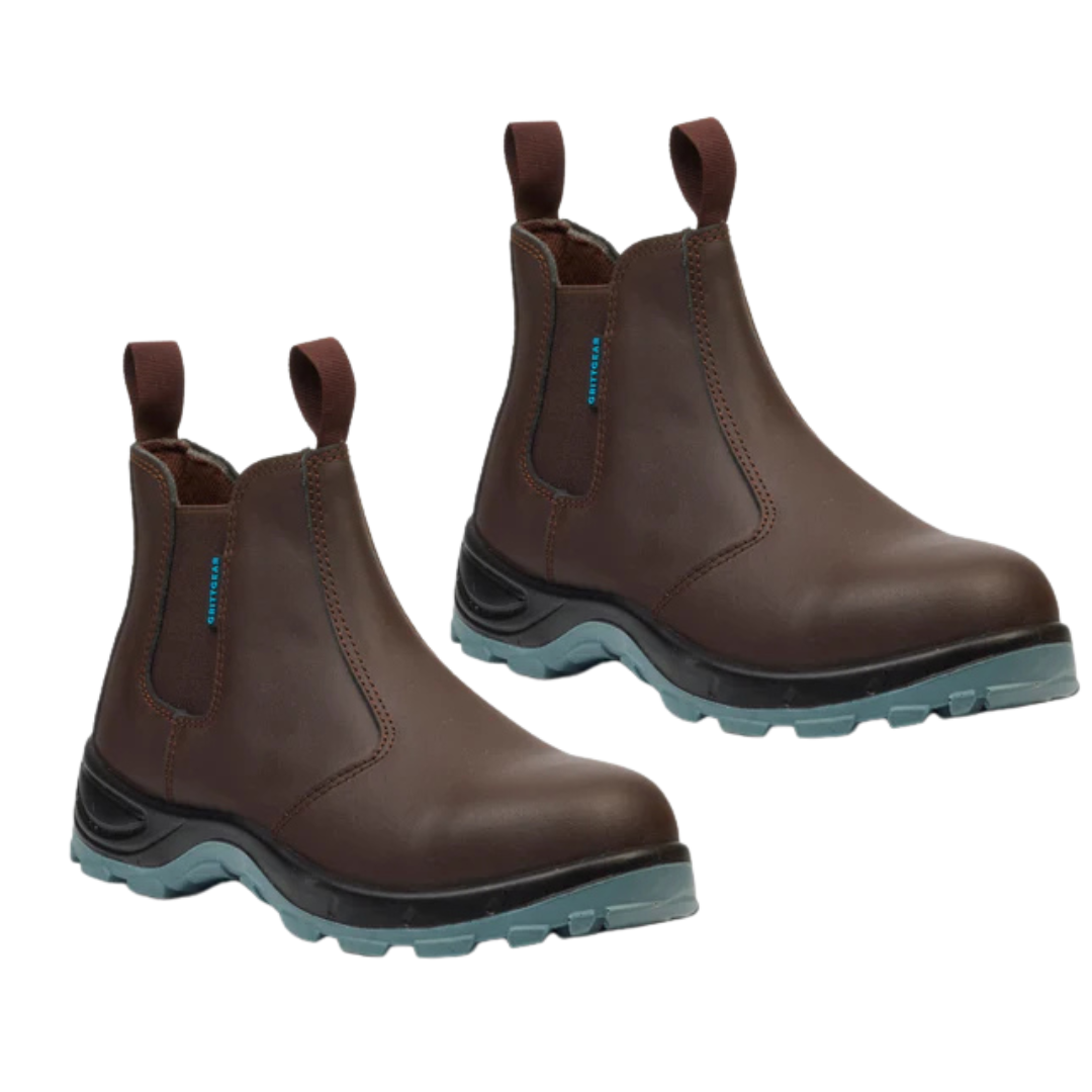 Gritgear Chelsea Mangano Safety Boots Brown