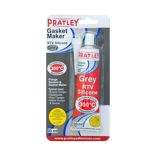 Pratley Sealant Gasket Maker RTV Silicone Grey 90ml