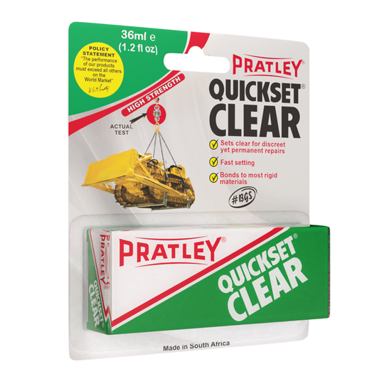 Pratley Glue Quickset Clear 36ml
