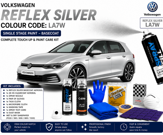 Touch Up Paint Kit DIY – Volkswagen Reflex Silver LA7W Metallic