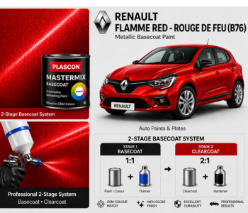 Plascon Mastermix B/C Renault Flamme Red - Rouge De Feu (B76)
