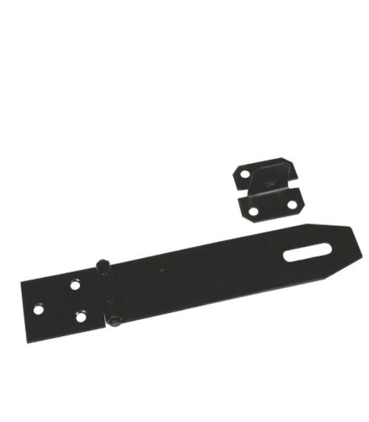 Mackie Black Japan Hasp and Staple 152mm 1 Piece