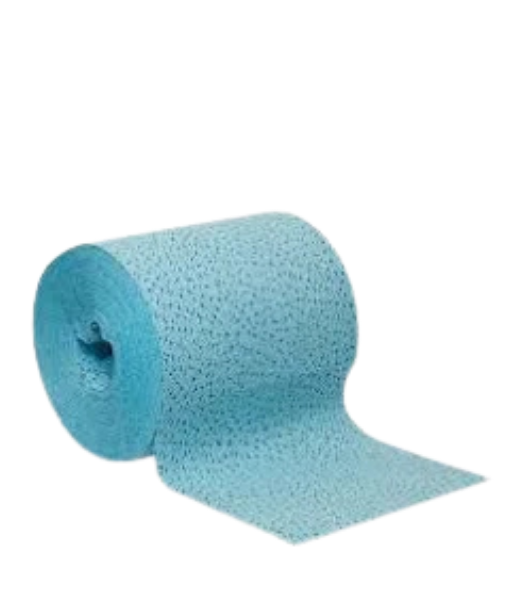 Polypropylene Crowsfeet Wipes Blue 230 Sheets per Roll