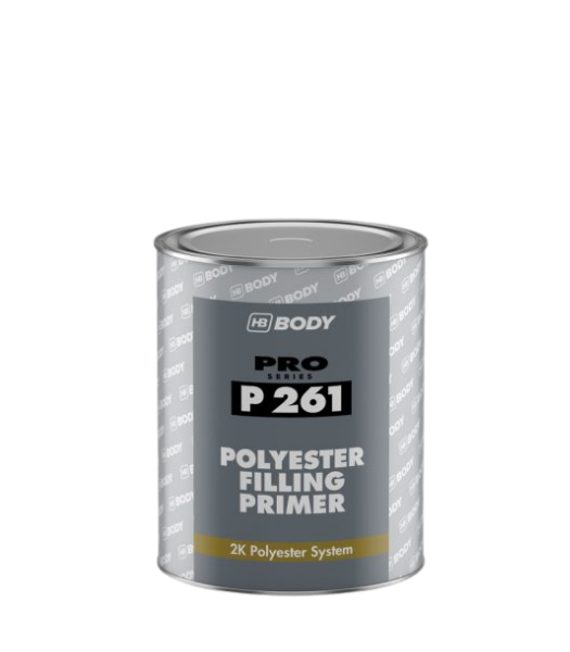 HB Body P261 Polyester Filling Primer Grey