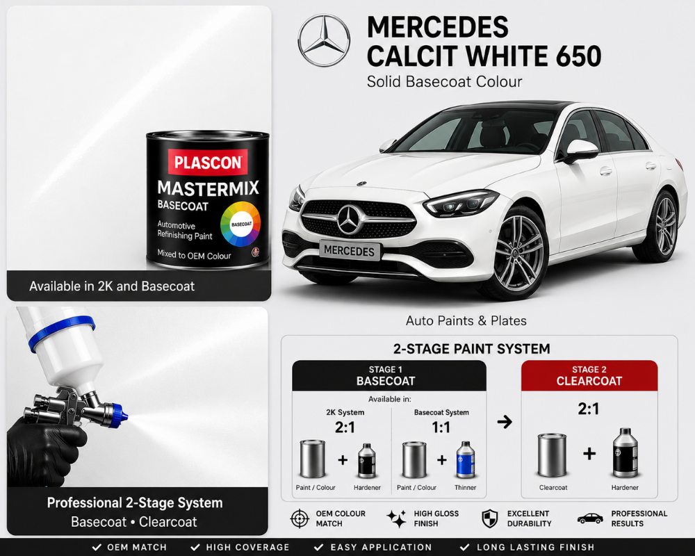 Plascon Mastermix Mercedes Calcit White (650)