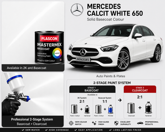 Plascon Mastermix Mercedes Calcit White (650)