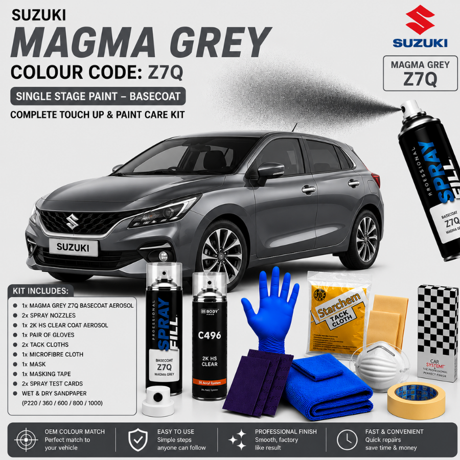 Touch Up Paint Kit DIY – Suzuki Magma Grey Z7Q Metallic