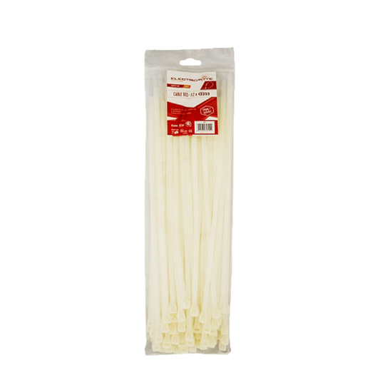 Electricmate Cable ties white 100pk