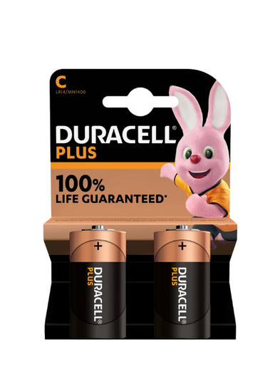 Duracell Batteries Mainline C 2Pk