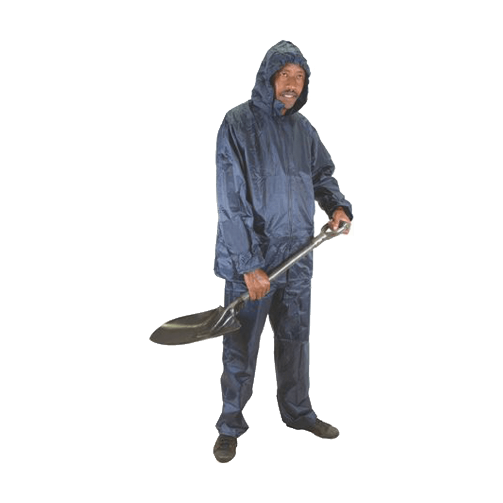 Matsafe Rainsuit Navy Rubberised with Hood 2pc