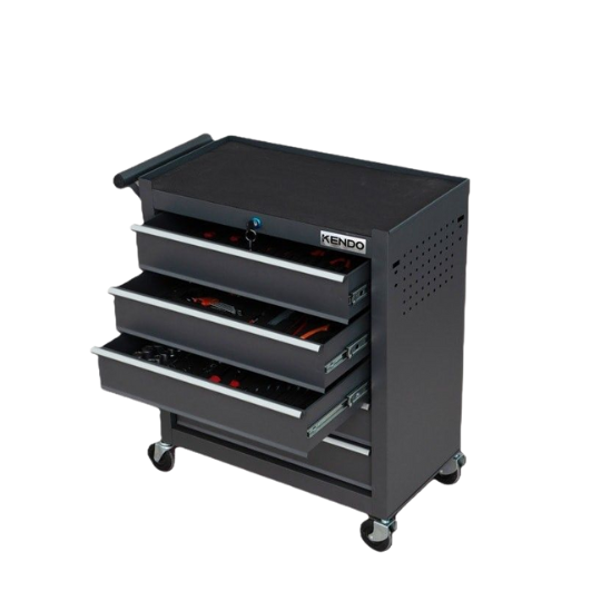 Shop Kendo 5 Drawer Tool Trolley 145 Piece Set for Workshops