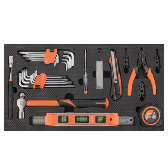 Kendo Tool Trolley 5 Drawer 145 Pieces KEN90343