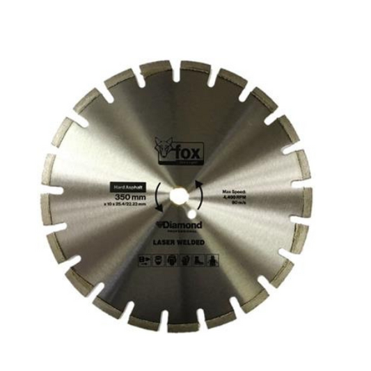 Fox  Hard Asphalt Diamond Cutting Disc Segmented Professional 350mm