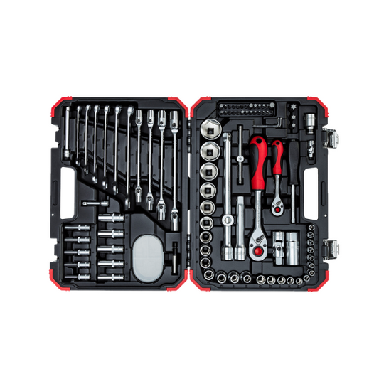 Gedore Socket Set Red 1/4″+ 3/8″+1/2″ 172 Pieces R45603172