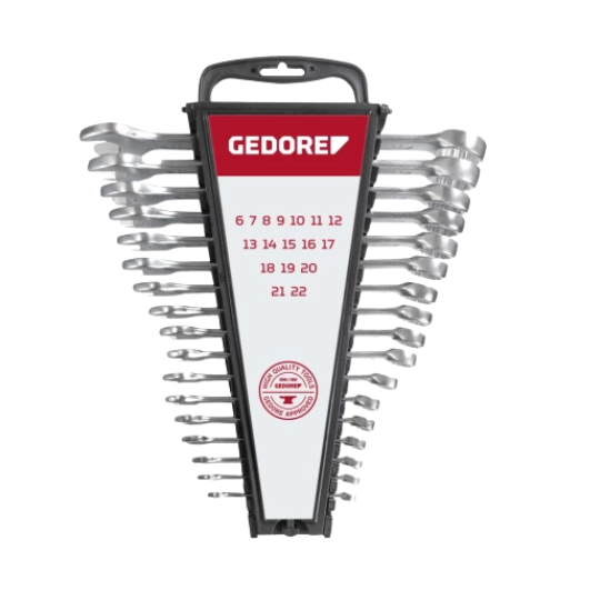 Gedore Red Combination Spanner Set 17 Pieces 6-22mm R0910