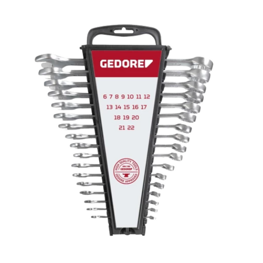 Gedore Red Combination Spanner Set 17 Pieces 6-22mm R0910