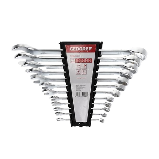 Gedore Red Combination Spanner Set 12 Pieces 10-32mm R09105012